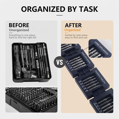 55-In-1 Magnetic Screwdriver Set, Precision Tools for Home Repair, Electronics Disassembly, Furniture Installation, Practical Gift