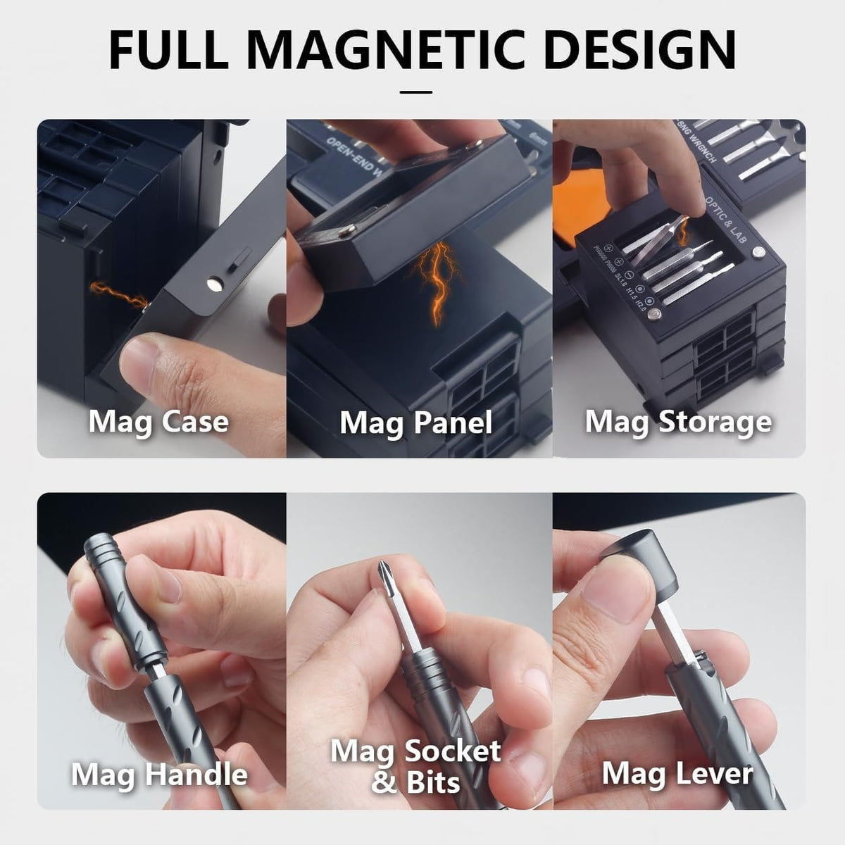 55-In-1 Magnetic Screwdriver Set, Precision Tools for Home Repair, Electronics Disassembly, Furniture Installation, Practical Gift