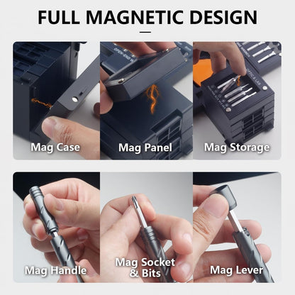55-In-1 Magnetic Screwdriver Set, Precision Tools for Home Repair, Electronics Disassembly, Furniture Installation, Practical Gift