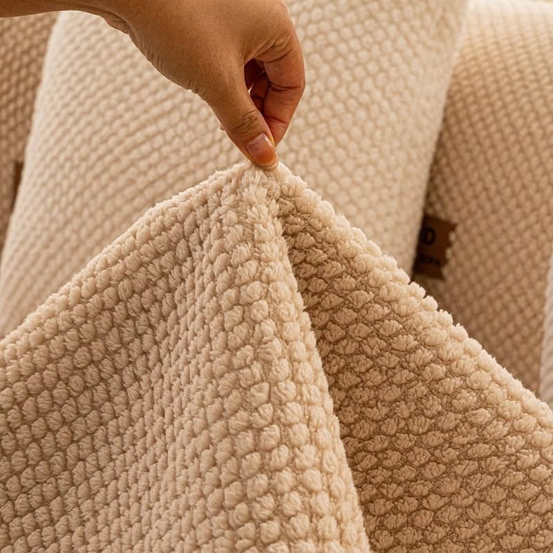 Luxury Thick Sofa Cover – Soft Textured Washable Couch Protector with Non-Slip Fit for Sectional, Loveseat & 3-Seater Sofas