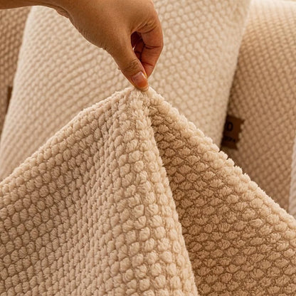 Luxury Thick Sofa Cover – Soft Textured Washable Couch Protector with Non-Slip Fit for Sectional, Loveseat & 3-Seater Sofas