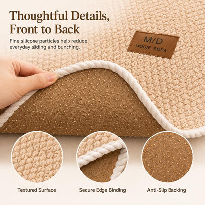Luxury Thick Sofa Cover – Soft Textured Washable Couch Protector with Non-Slip Fit for Sectional, Loveseat & 3-Seater Sofas