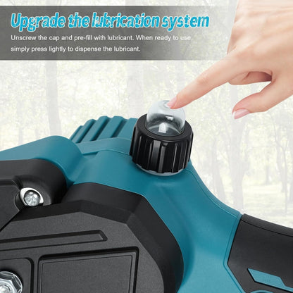 3-IN-1 Cordless Pole Chainsaw & Electric Scissors, Electric Chainsaw with 2x 21V 1500mAh Battery & Charger, Battery Powered Chain Saw with Extension Pole, Long Reach Tree Trimmer for Garden Yard